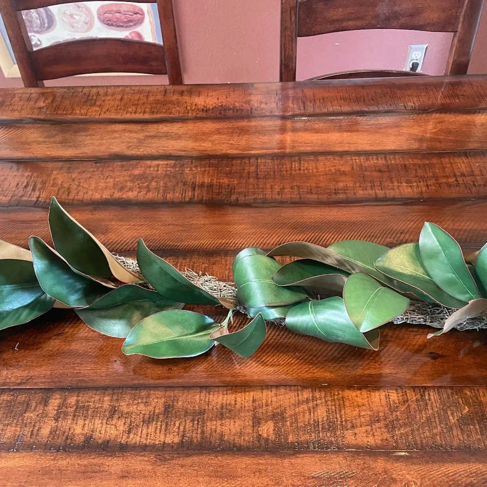 Crate and Barrel Magnolia Garland, 6 Feet long, Pottery Barn